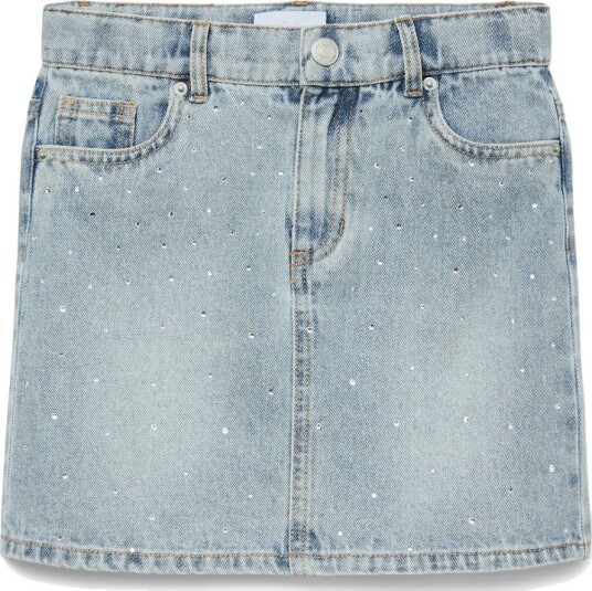 Vero Moda Girl Denim skjørt vmBling MR Short Rhines Denim Skirt Blå