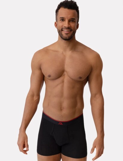 Danish Endurance Bamboo Fly Trunks Men 3 Pack Black M