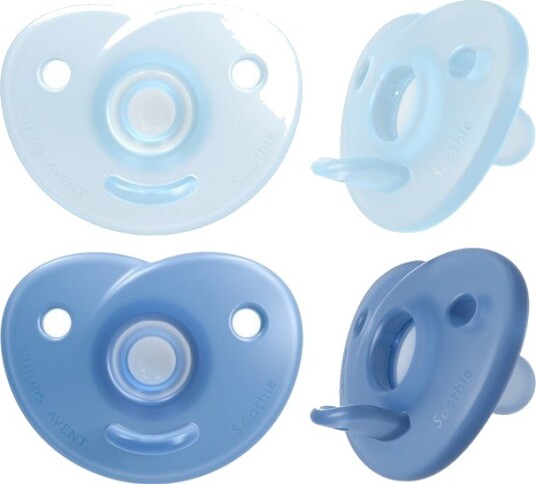 Philips Avent SCF09926 Soothie Smokk 0-6 mnd Blå 2 pk