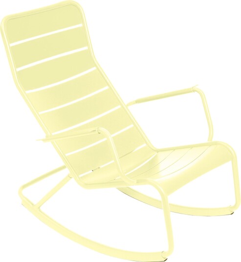 Fermob Luxembourg Rocking Chair Frosted Lemon Utendørs Lenestoler Frédéric Sofia Metall Fermob Luxembourg Rocking Chair Frosted Lemon Utendørs Lenestoler Frédéric Sofia Metall