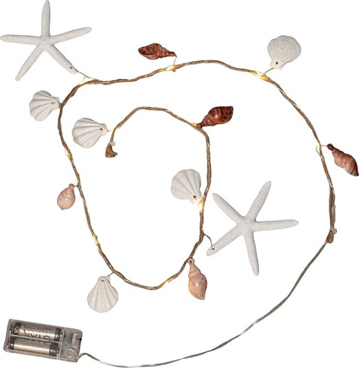 Star Trading   String Light Seaside Shells   Beige