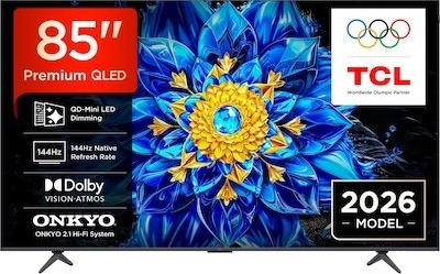 TCL T8D 85" 4K QD Mini LED Smart-TV 2026 85T8D TCL T8D 85" 4K QD Mini LED Smart-TV 2026 85T8D
