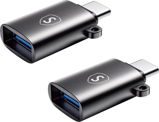 Sign USB-A til USB-C-adapter, 2-pakning