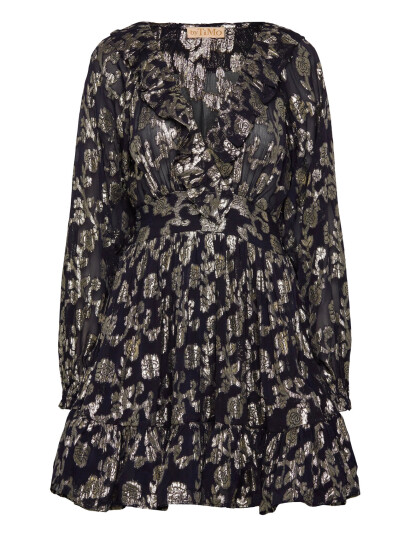 by Ti Mo Georgette Mini Dress - Black - L