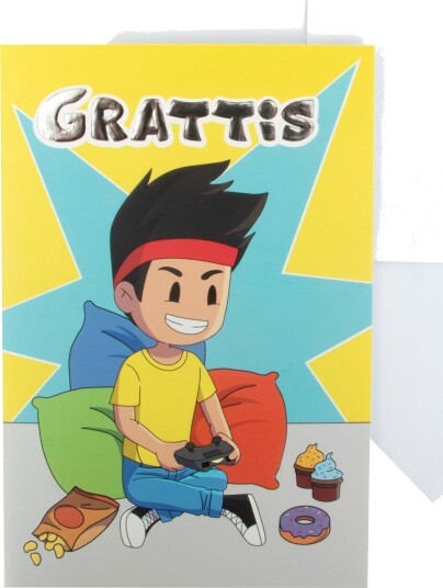 Hedlundgruppen Gratulasjonskort Yumi & Tomu Tomu Spiller 415095