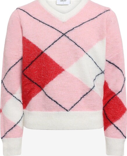 Grunt Grfie V Neck Knit   RED   170/176