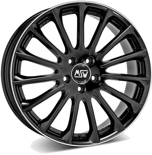 MSW 30 G.Blk Pol/Lip 9.5 x 19 CB73,10 ET45 5/112 9.5 x 19