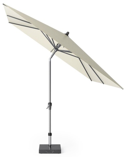 Platinum Riva parasoll Varmhvit/grå exkl. parasollfot 2,5 x 2,5 m Hvit