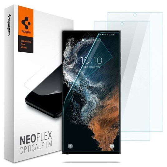 Spigen Neo Flex Skjermbeskytter for Samsung Galaxy S22 Ultra - Ripebestandig og Gjennomsiktig