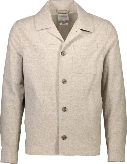 Lindbergh Flannel Wool Blend Cropped Length O Beige M