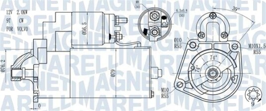 MAGNETI MARELLI 063721271010 Starter