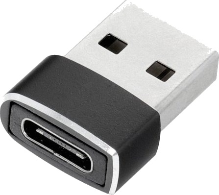 Usb-Adapter Oem Usb-A Til Usb-C Svart