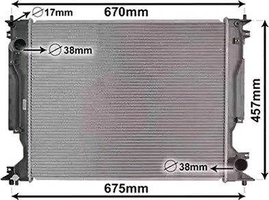 VAN WEZEL 53002717 Radiator motorkjøling