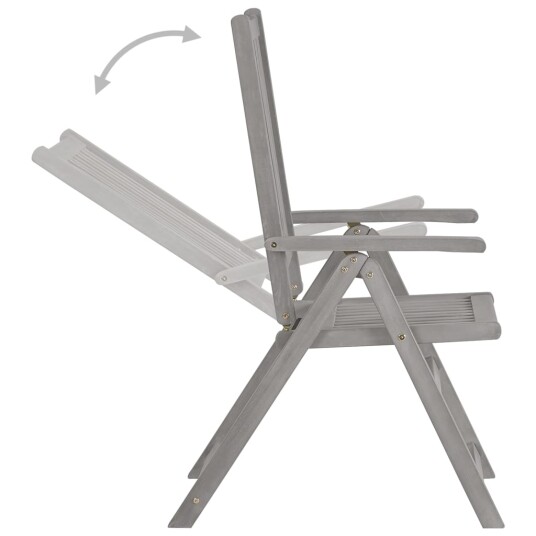 vidaXL Hagestoler 2 stk med puter heltre akasie vidaXL Hagestoler 2 stk med puter heltre akasie