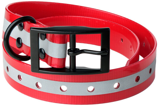 Lafayette Dog Collar Reflective Red Onesize Red