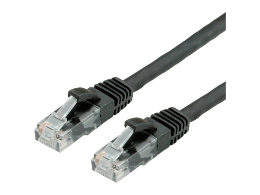 Value Value PatchCable Rj45 M To Rj45 M 20 M Utp Cat 6A Shaped Without Haken Black Ral 9011 21.99.1469