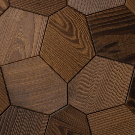 Veggpanel Emotionwood Hexagon