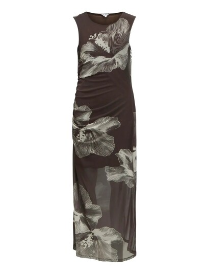 Object Objshira S/L Re Mesh Long Dress E Ss 26 Multi/patterned S Object Objshira S/L Re Mesh Long Dress E Ss 26 Multi/patterned S