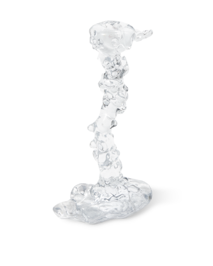 Polspotten Drip Lysestake Klar 25 cm - Uregelmessig Design av Pascal Smelik