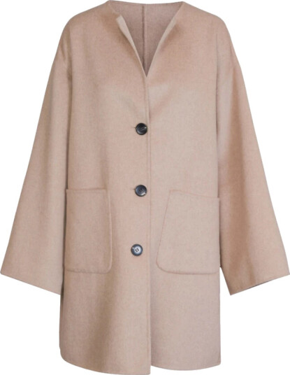 Clermonte Sandy Wool Coat With Scarf Clermonte Sandy Wool Coat With Scarf