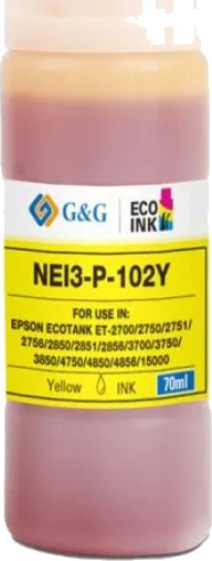 TB Blekkpatron No.102 Gul EcoTank (70ml), erstatter Epson C13T03R440