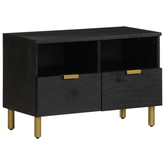  TV benk svart 70x33x46 cm konstruert tre
