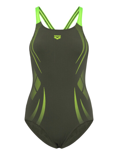 Arena Women"s Arena Poseidonia Swimsuit Swim Pro Back Lb   Khaki green   46