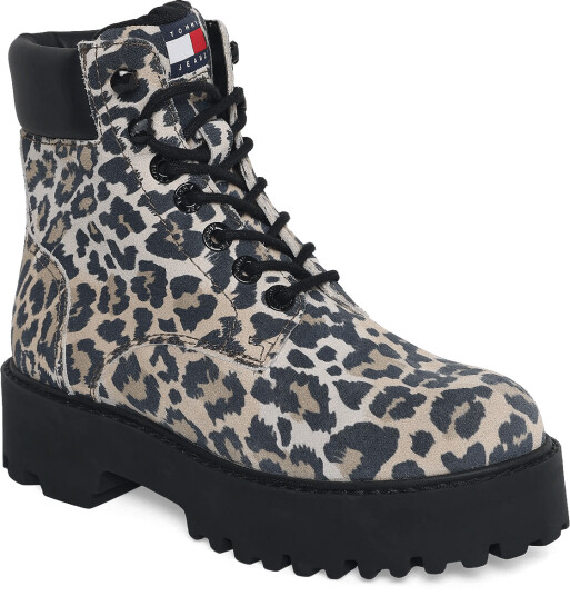 Tommy Hilfiger Tjw Platform Cheetah Boots Beige 36