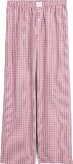 GAP Poplin Pj Pants From The Gap Collection PINK PLAID XL