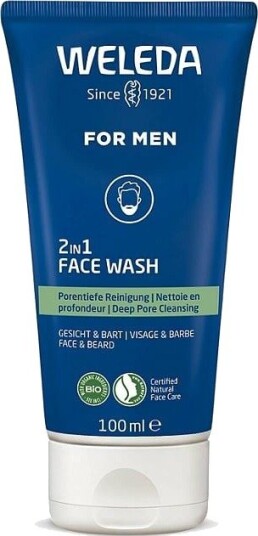 Weleda 2-I-1 Ansiktsvask For Menn 100 Ml
