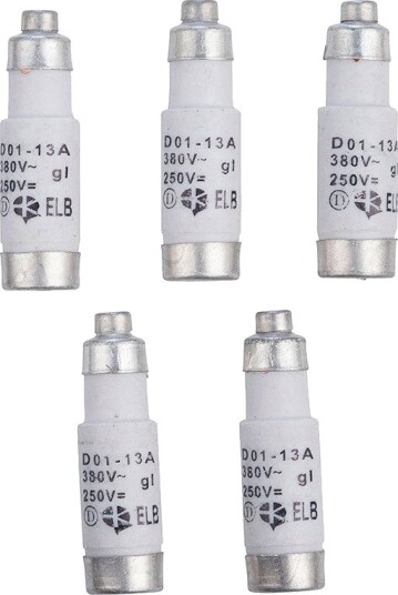 E-Line Sikringer Neozed DO1 13A, 5 Stk.