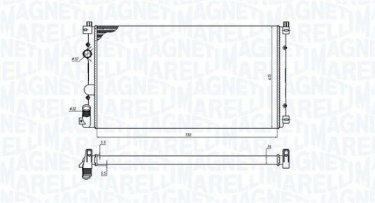 Radiator MAGNETI MARELLI 350213198800