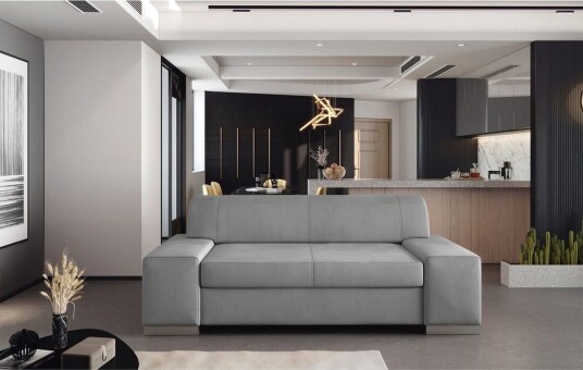 Sofa Eltap Porto Monolith 84 Lys Grå 2190x62x73 cm Sofa Eltap Porto Monolith 84 Lys Grå 2190x62x73 cm