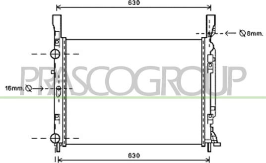Kondensator klimaanlegg PRASCO MZ120C001