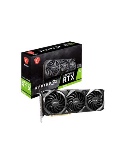 MSI GeForce RTX 3060 VENTUS 3X OC LHR - 12GB GDDR6 RAM - Grafikkort