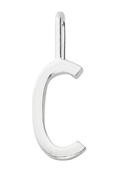 Design Letters Archetype Charm 10 mm Silver A-Z C Design Letters Archetype Charm 10 mm Silver A-Z C
