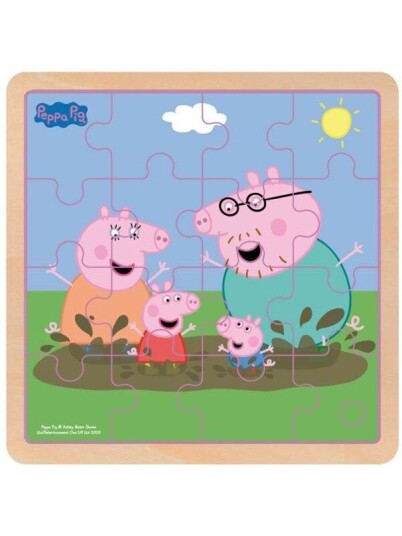Barbo Toys Peppa Pig - Wooden Puzzle - Mud Barbo Toys Peppa Pig - Wooden Puzzle - Mud