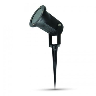 V Tac hage lampe med spyd GU10 IP44 Svart uten lyskilde