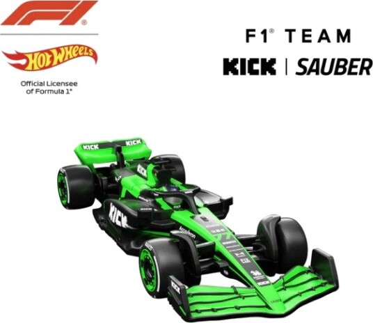 Hot Wheels Formel 1 Kick Sauber F1 Team Modellbil Nr. 77 Valtteri Bottas 1:24
