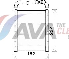 AVA COOLING SYSTEMS HY6356 Varmeapparat register