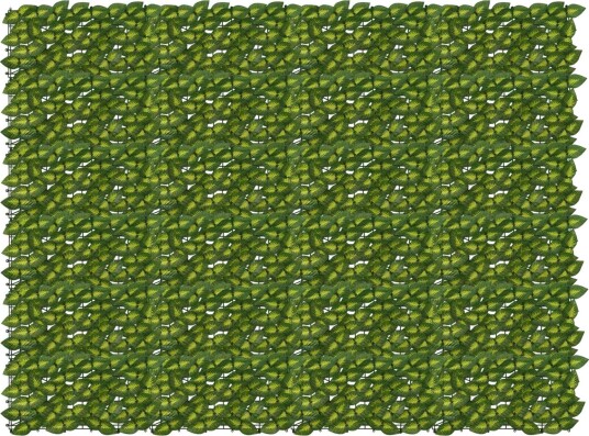 vidaXL Balkong skjerm med blader Grønn og gul 200 x 150 cm