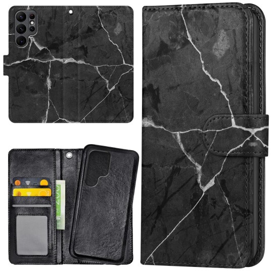 Generic Samsung Galaxy S22 Ultra - Lommebok Deksel Marmor
