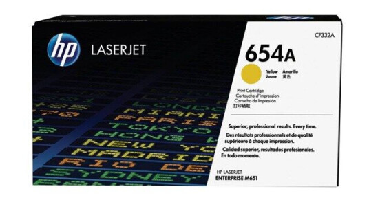 HP 654A / CF332A - Laser toner Yellow