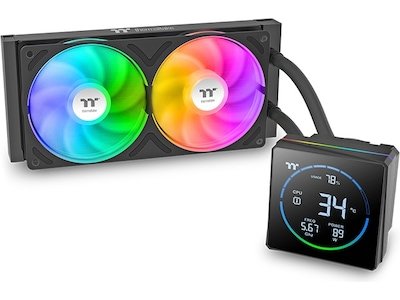 Thermaltake TH240 S V3 ARGB sync alt i ett kjøler sort CL-W469-PL12SW-A Thermaltake TH240 S V3 ARGB sync alt i ett kjøler sort CL-W469-PL12SW-A