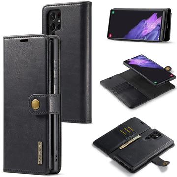 DG.Ming Samsung Galaxy S25 Ultra 2 i 1 Avtakbart Lommebok deksel I Lær Svart DG.Ming Samsung Galaxy S25 Ultra 2 i 1 Avtakbart Lommebok deksel I Lær Svart
