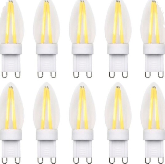Ledlife 10 stk. G9 2W dimbare pærer   2700K Filament LED   Dimbar : Dimbar Kulør : Varm