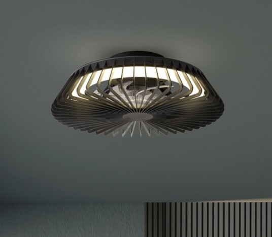 LED takvifte Himalaya Mini svart DC stillegående – Mantra Mantra Iluminación Himalaya Mini dimmbar Svart Stue Plast Moderne 11.1 Svart