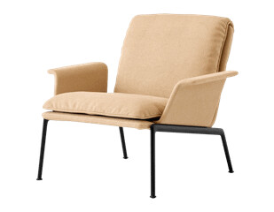 &Tradition &Tradition Muno LN19 Lenestol med Armlener Varm Sort/ Leire 0007 &Tradition &Tradition Muno LN19 Lenestol med Armlener Varm Sort/ Leire 0007