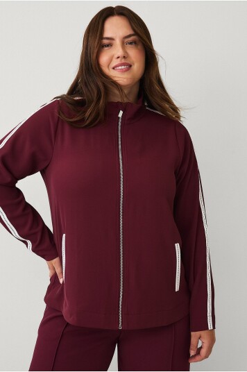 Zizzi Kardigan mClaudia L/S Brun