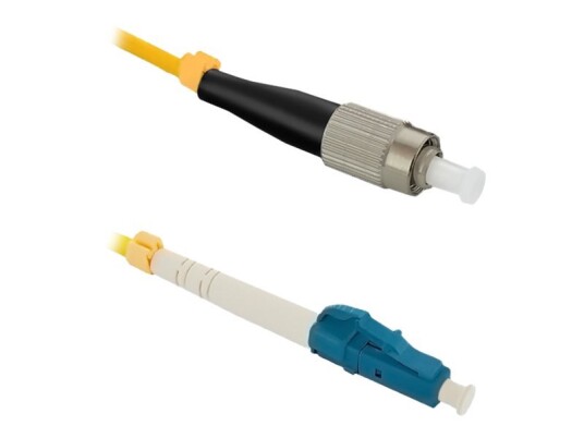 Qoltec Simplex - Koblingskabel - Fc/Upc (Hann) Til Lc/Upc (Hann) - 15 M - Fiberoptisk - Simpleks - 9 / 125 Micron - G.652D - Halogenfri